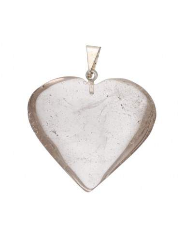 Ciondolo Cuore in Quarzo Fumé
