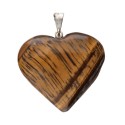 Tiger Eye Heart Pendant