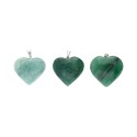 Pendentif en forme de cœur en aventurine