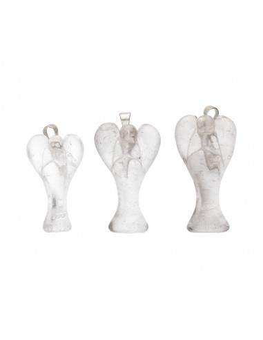 Ciondolo Angelo in Quarzo Fumé