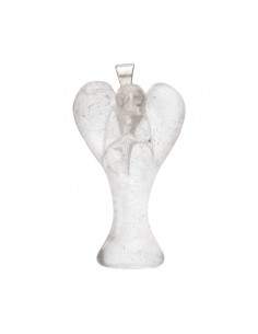 Pendentif ange en quartz fumé