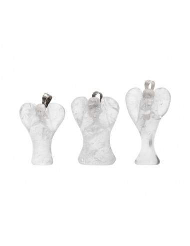 Colgante Angelo di Quarzo Bianco