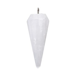 Pendente in Selenite Punta Faccettata