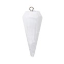 Pendentif pointe à facettes en sélénite