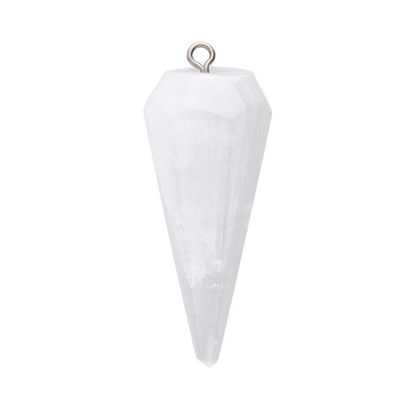 Pendente in Selenite Punta Faccettata