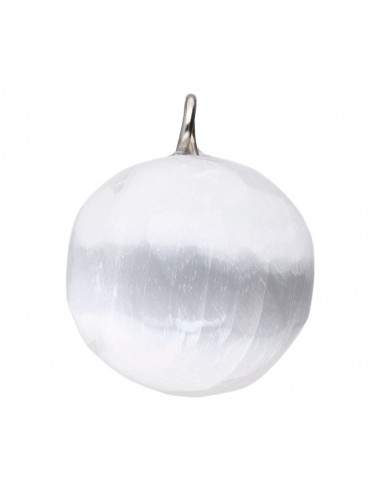 Selenite Sphere Pendant