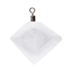 Pendente di Selenite Rombo