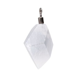 Pendente di Selenite Rombo