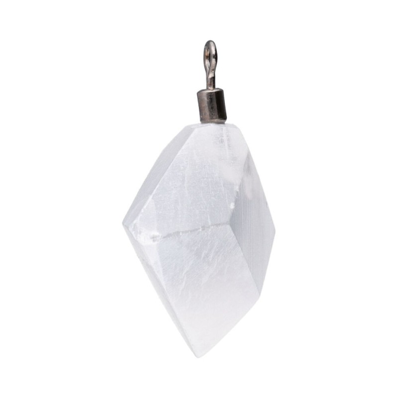 Pendente di Selenite Rombo