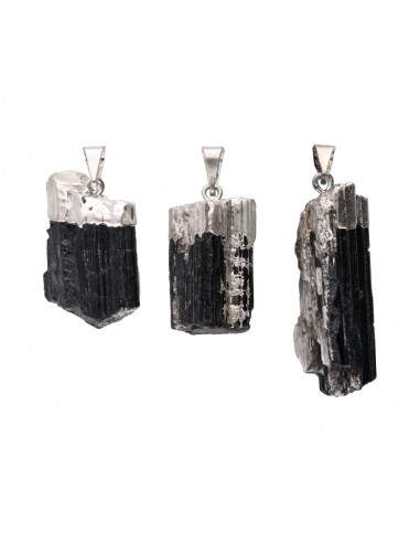 Rough Black Tourmaline Pendant 2 in...