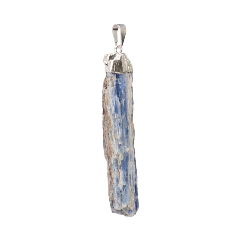 Pendente di Cianite Grezza 2 in Bagno d'Argento