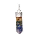 Resin Tip with Chakras Pendant