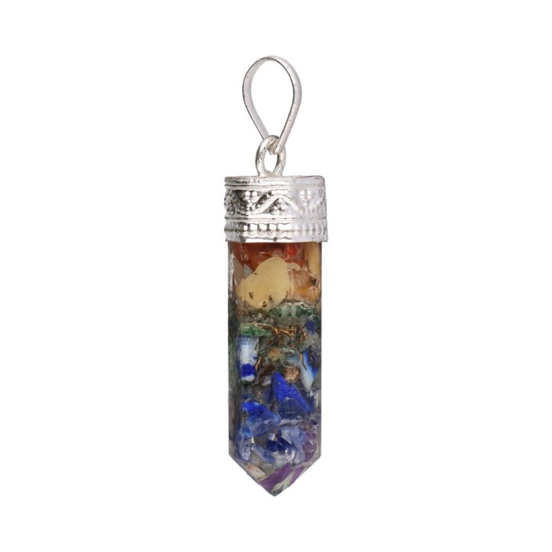 Pendente Punta di Resina con Chakras