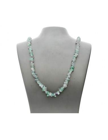 Collana con chip di fluorite verde