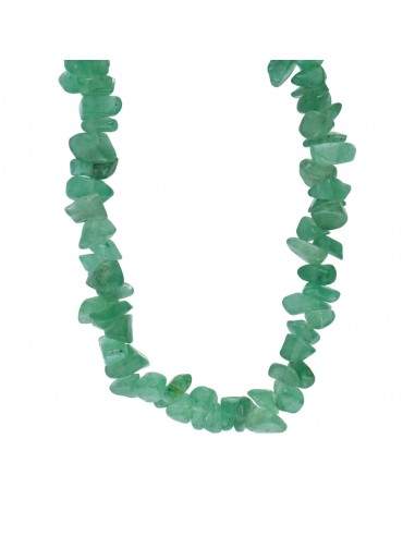 Collana con chip di quarzo verde -...