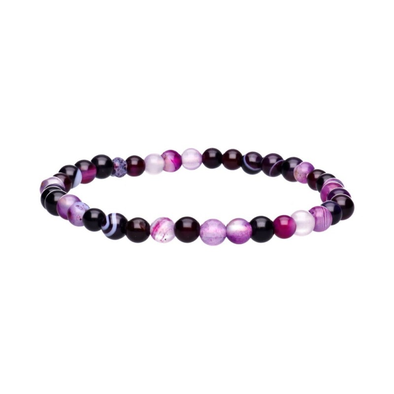Bracciale Infantile in Agata Viola Tinta 4mm