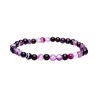 Pulsera Infantil de Ágata Lila Teñida 4mm
