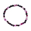 Children's Lilac Agate Bracelet Dyed 4mm