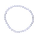 Bracelet en calcédoine bleue 4mm