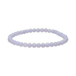 Bracciale in Calcedonio Blu 4mm