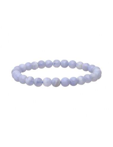 Bracciale in Calcedonia Blu 6mm
