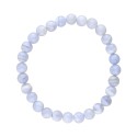 Pulseira Chalcedon Azul 6mm