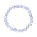 Bracelet de calcédoine bleue 8mm