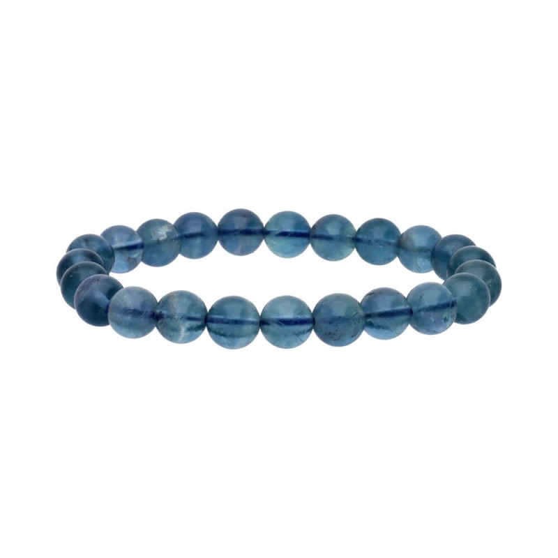 Bracciale in Fluorite Blu 8mm