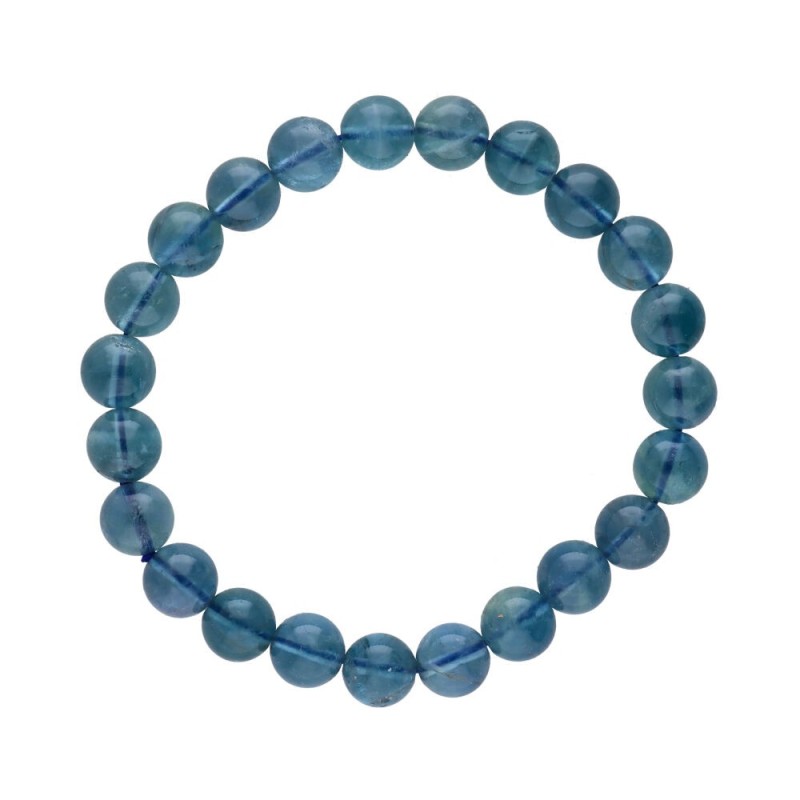 Bracciale in Fluorite Blu 8mm