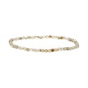 Bracciale Facettato in Quarzo Rutilato 3mm