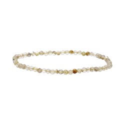 Bracciale Facettato in Quarzo Rutilato 3mm