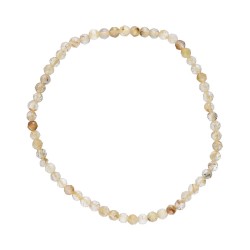 Bracciale Facettato in Quarzo Rutilato 3mm