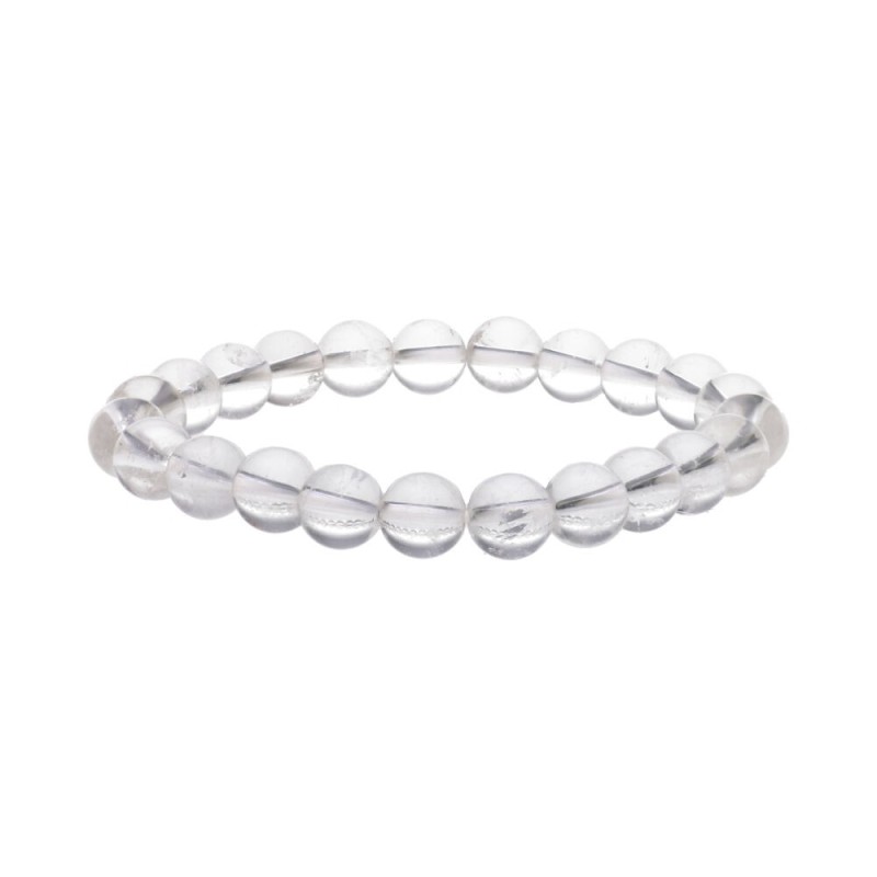 Bracciale in Quarzo Bianco 8mm