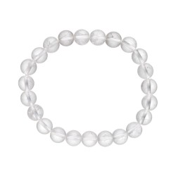 Bracciale in Quarzo Bianco 8mm