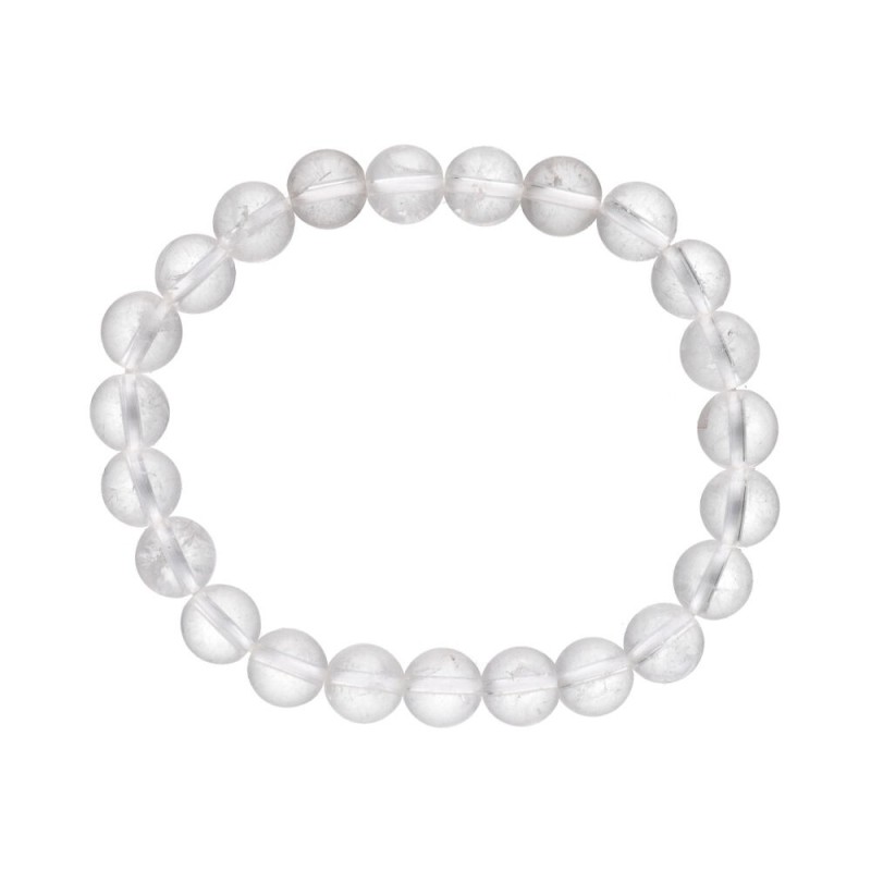 Bracciale in Quarzo Bianco 8mm
