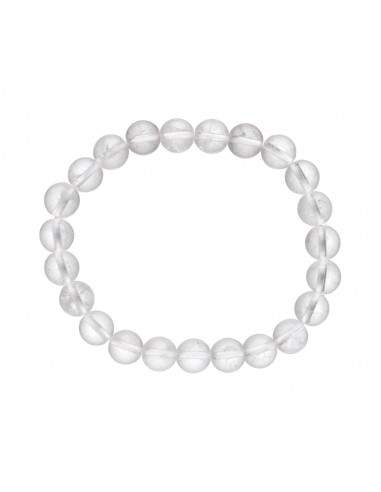 Pulsera di Quarzo Bianco 8mm