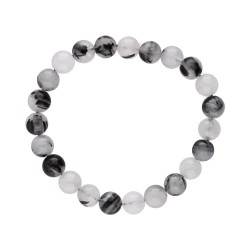 Bracciale in Quarzo Turmalinato 8mm