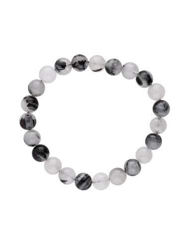 Pulsera di Quarzo Tormalinato 8mm