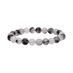 Bracciale in Quarzo Turmalinato 8mm