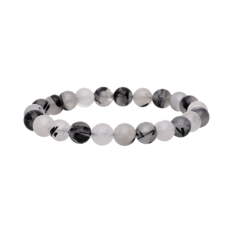 Bracciale in Quarzo Turmalinato 8mm