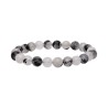 Bracelet de quartz tourmaline 8mm