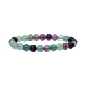 Bracelete Fluorite Rainbow Green 8mm