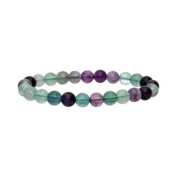 Bracciale in Fluorite Arcobaleno Verde 8mm