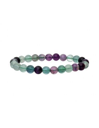 Pulsera di Fluorite Arcobaleno Verde 8mm
