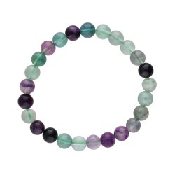 Bracciale in Fluorite Arcobaleno Verde 8mm