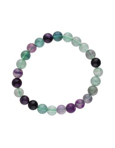 Pulsera di Fluorite Arcobaleno Verde 8mm