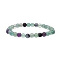 Bracciale in Fluorite Arcobaleno Verde 6mm