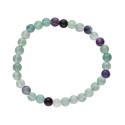 Bracciale in Fluorite Arcobaleno Verde 6mm
