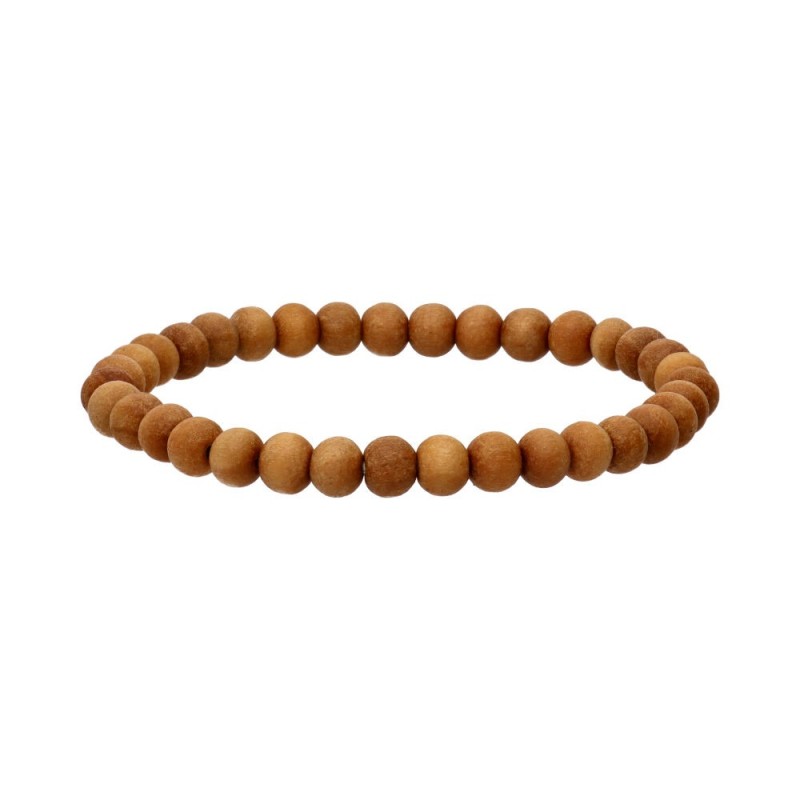 Bracciale in Legno di Sandalo 6mm