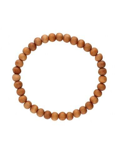 Bracciale in legno di sandalo 6 mm